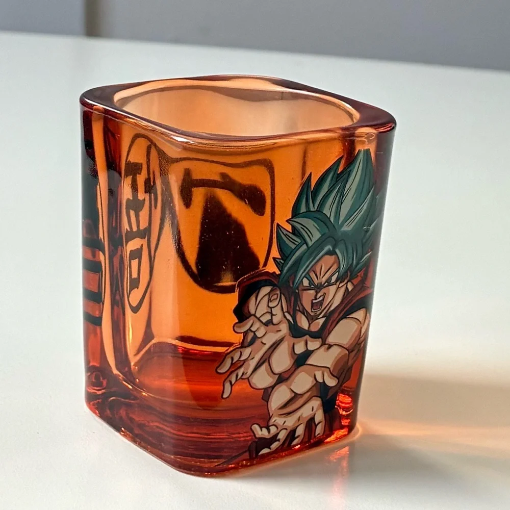 Orange Super Goku Dragon Ball Z Square Shot Glass - 2 oz.